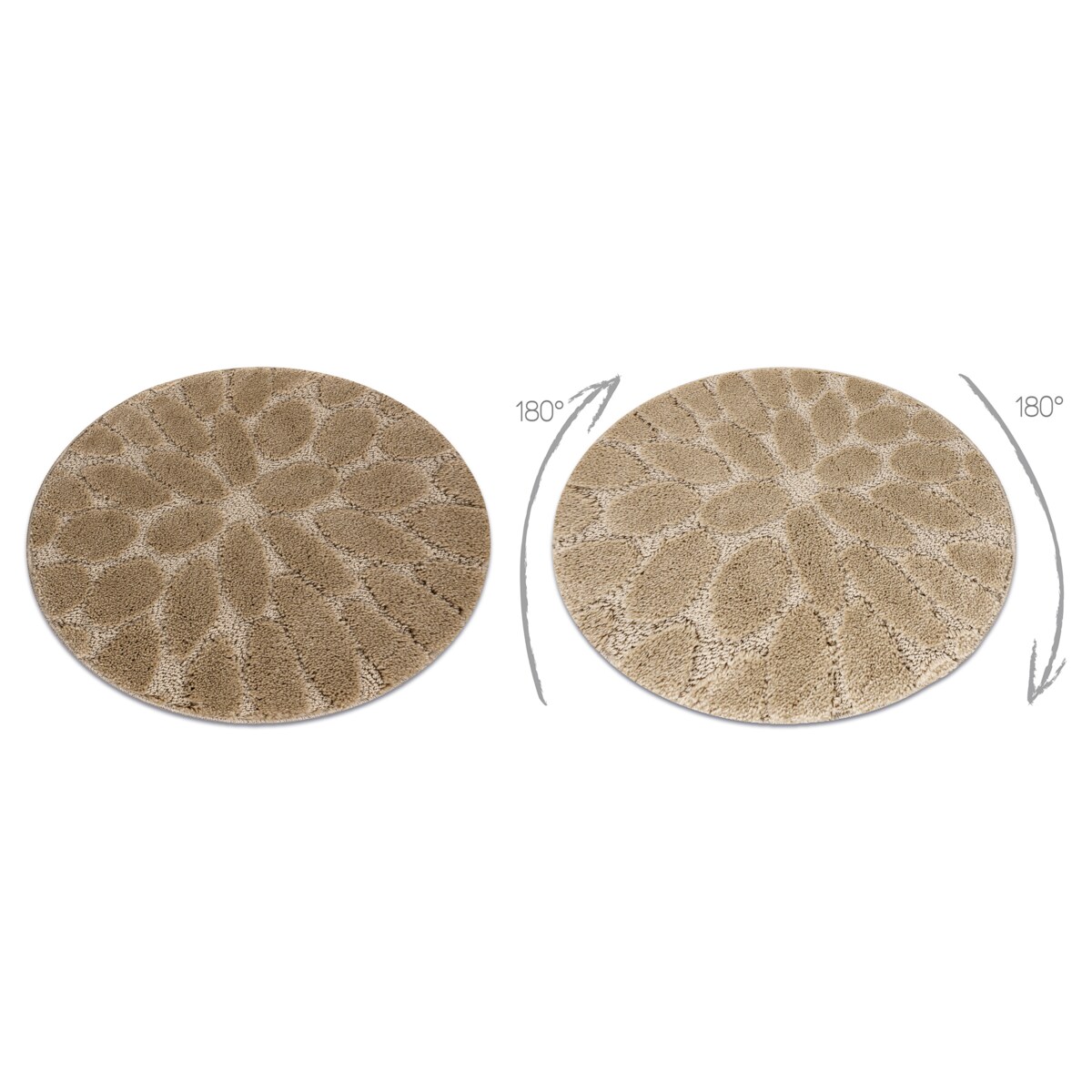 Dywan łazienkowy SUPREME koło STONES koło 50 cm