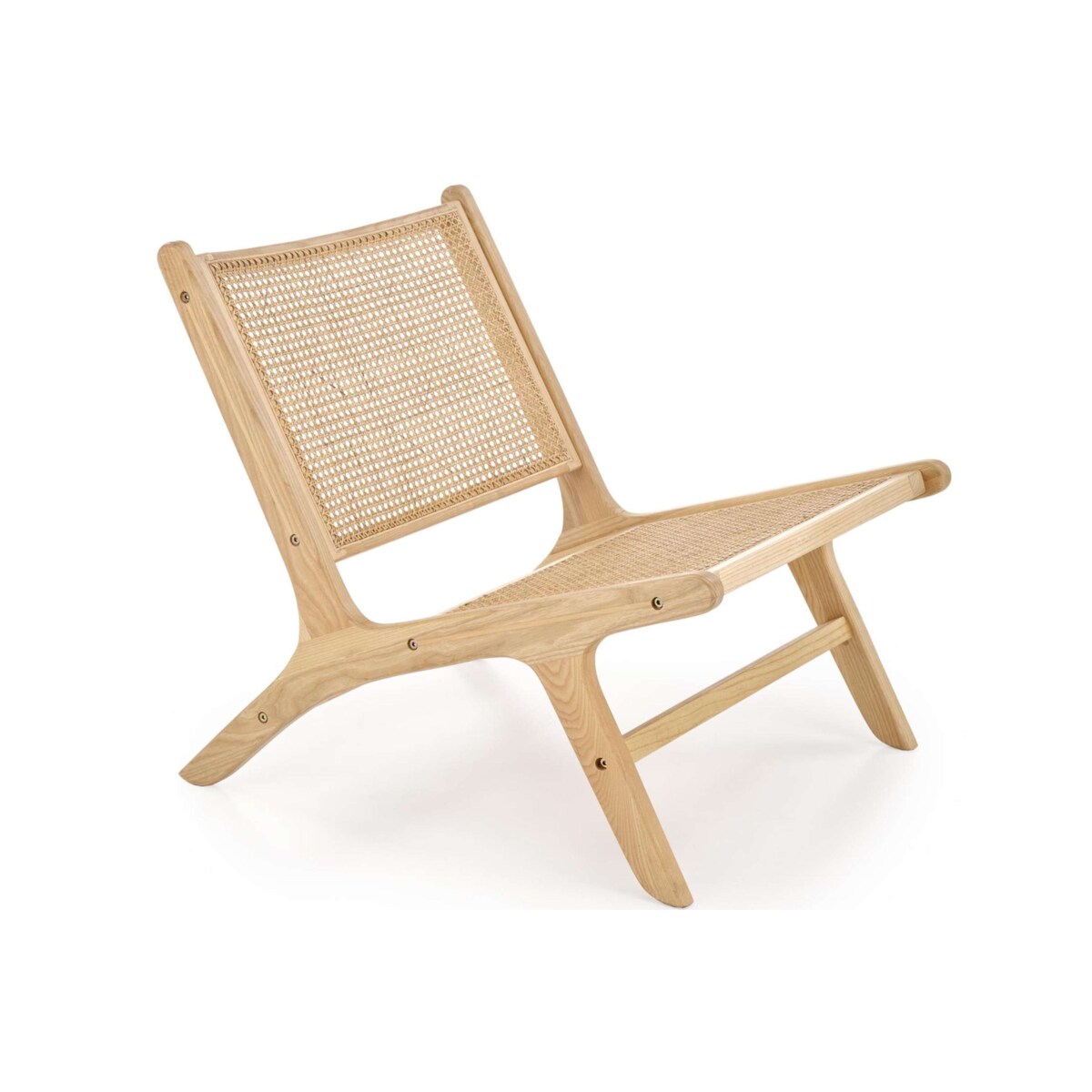 Konsimo CALLIPTE Drewniany fotel ogrodowy w stylu boho