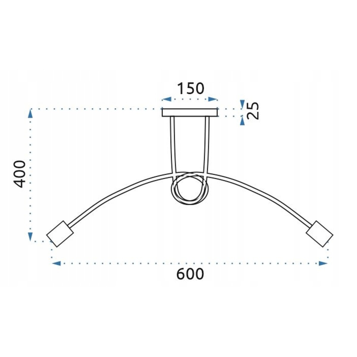 Lampa Sufitowa Wisząca Żyrandol Paradise 3 Złota