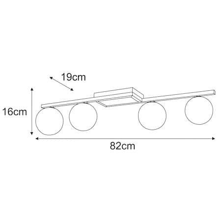 Lampa sufitowa K-5460 z serii KORFU