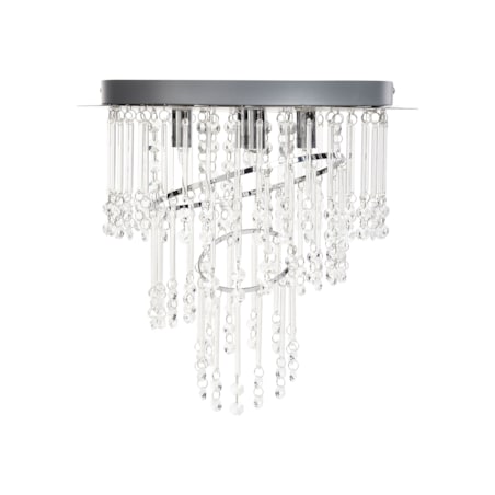 Żyrandol kryształowy 35 cm srebrny ESMELLE