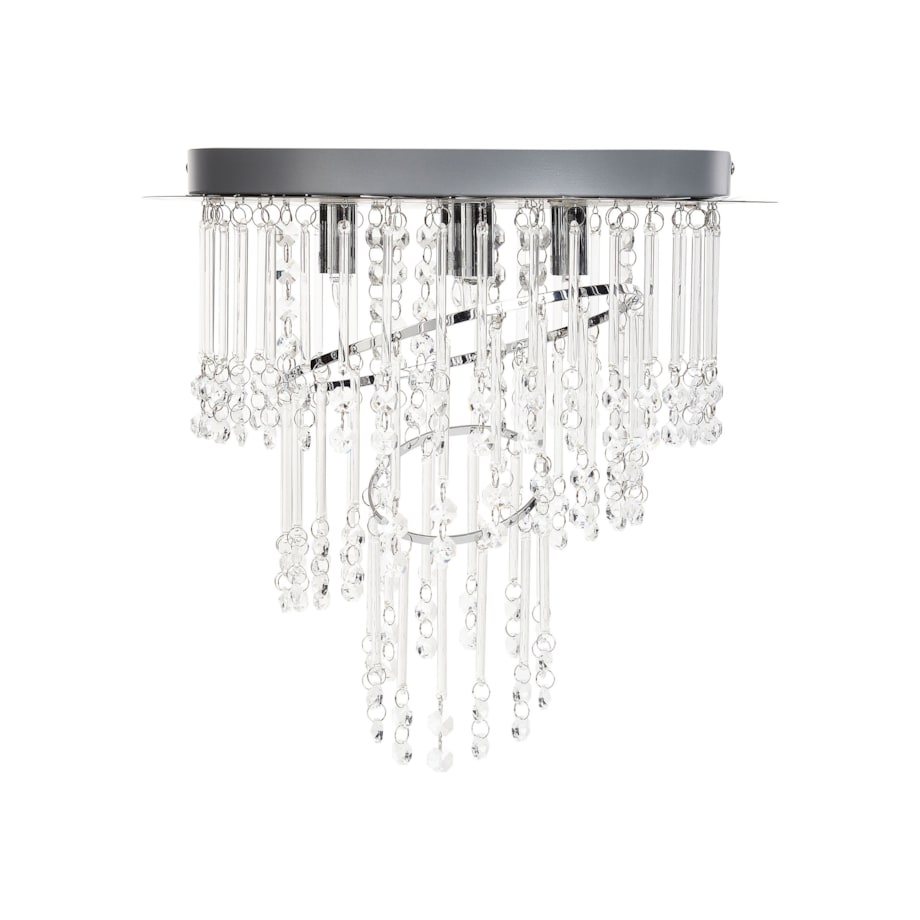 Żyrandol kryształowy 35 cm srebrny ESMELLE