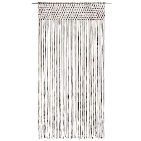 vidaXL Zasłona z makramy, kolor taupe, 140 x 240 cm, bawełna