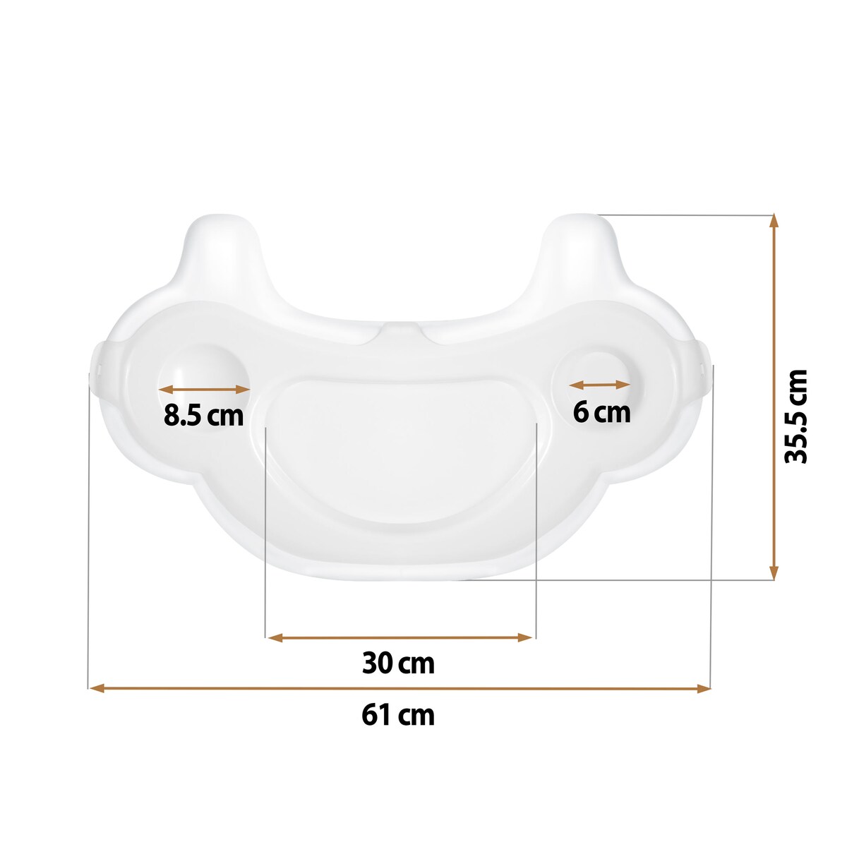 Tacka do krzesełka do karmienia Ricokids Sinco szara