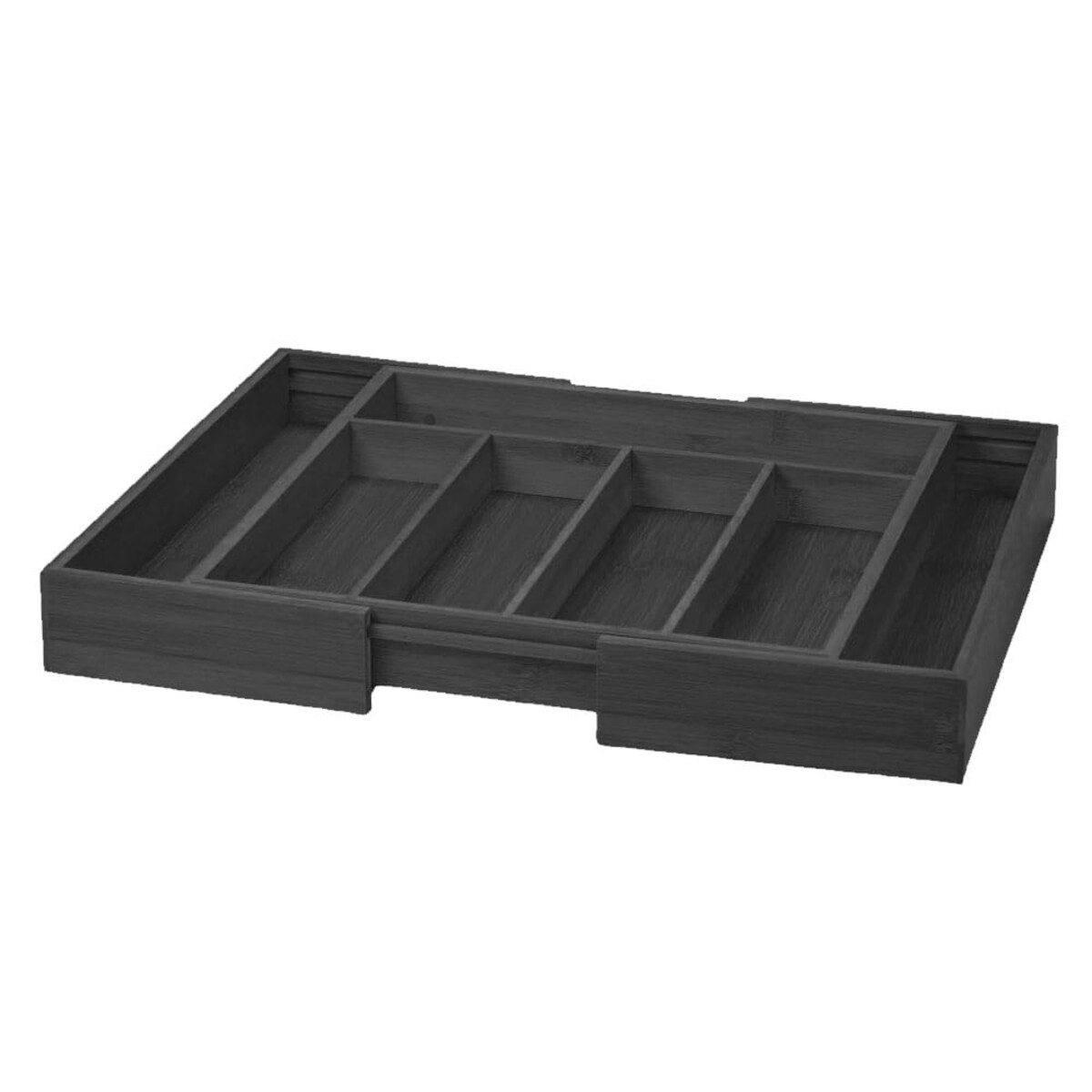 Wkład organizer do szuflady na sztućce rozsuwany 52/31x31cm czarny KINGHOFF