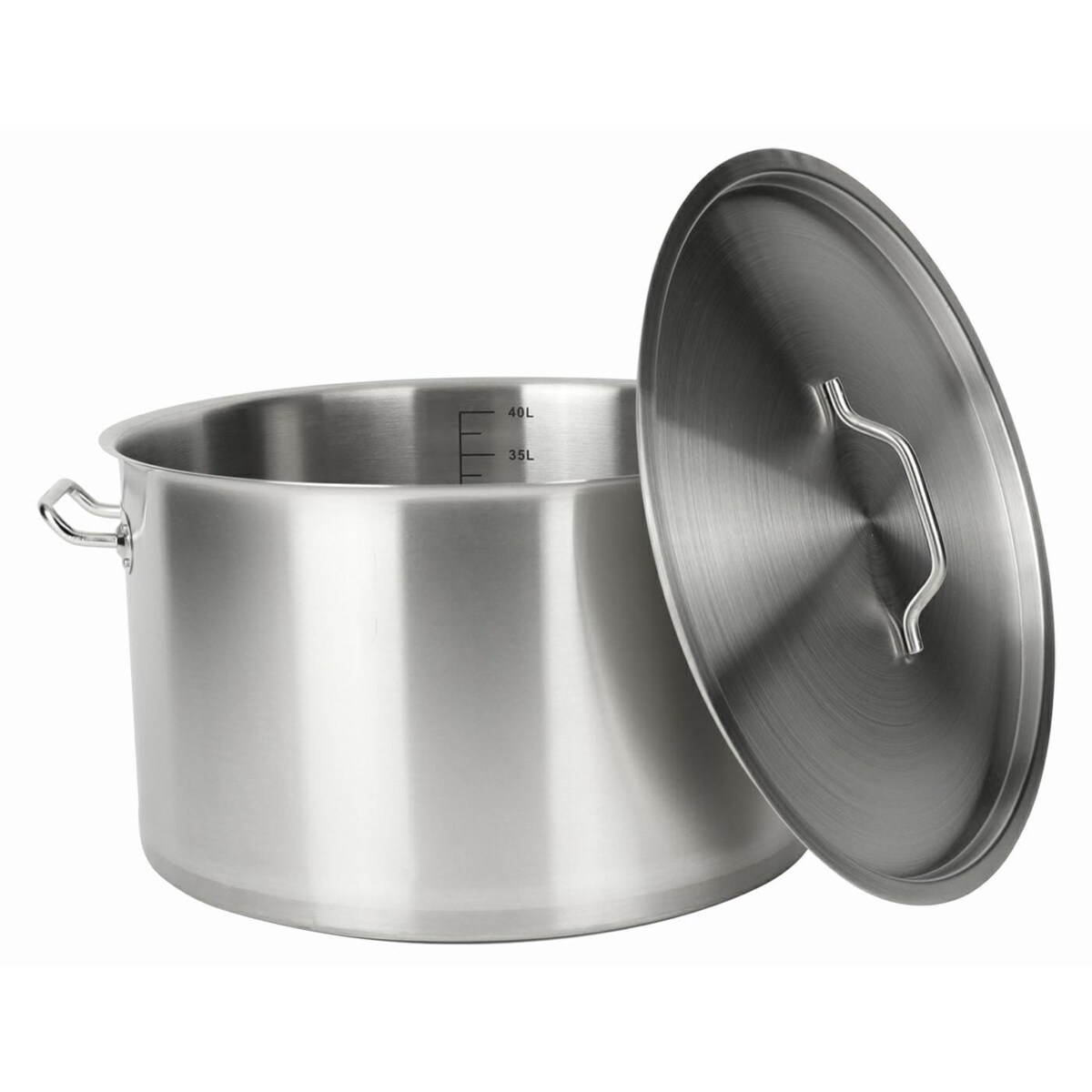 Garnek stalowy ze stali nierdzewnej gastro 44L 45x28 ROSSNER