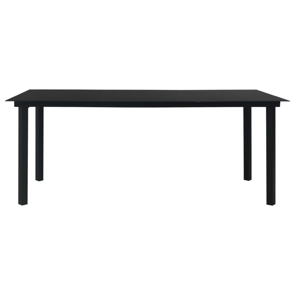 vidaXL 7-cz. zestaw mebli ogrodowych, rattan PVC, czarny