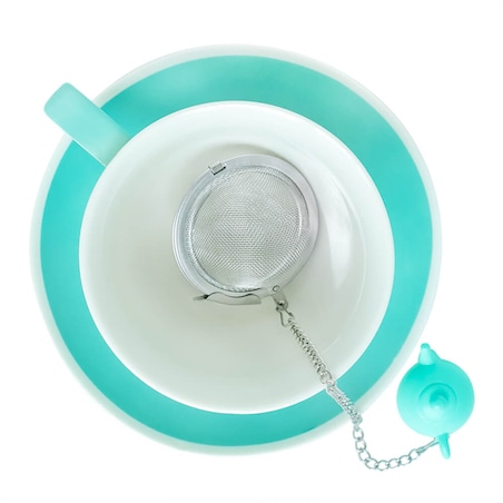 Metalowy zaparzacz miętowy dzbanek kulka - idealny do parzenia herbaty, ziół, wielokrotnego użytku, idealny prezent dla niej, niego, uniwersalny podarunek, stal nierdzewna