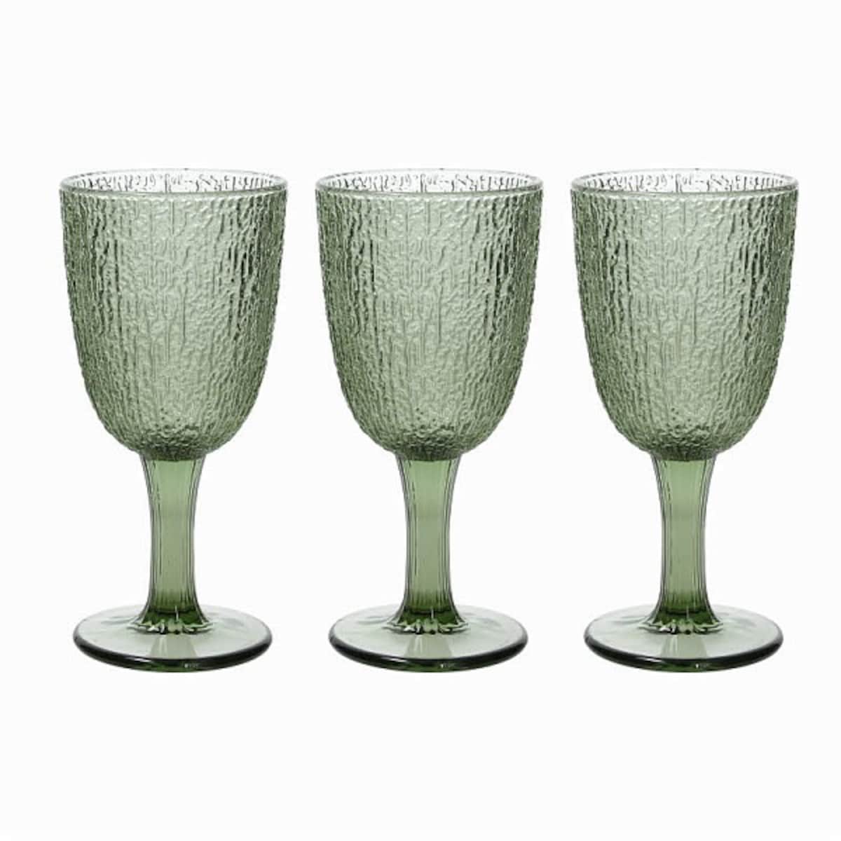 Tognana Davor Komplet 3 Kieliszków Zielonych