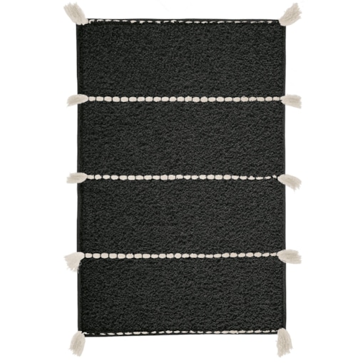 Kleine Wolke Travis Ekologiczny Dywanik łazienkowy czarny 70x120 cm ECO LIVING