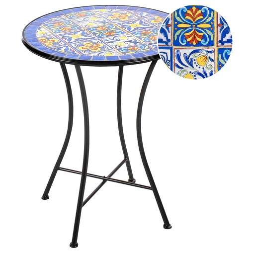 Stolik bistro CORIANO 60 cm 60 cm Metal Czarny
