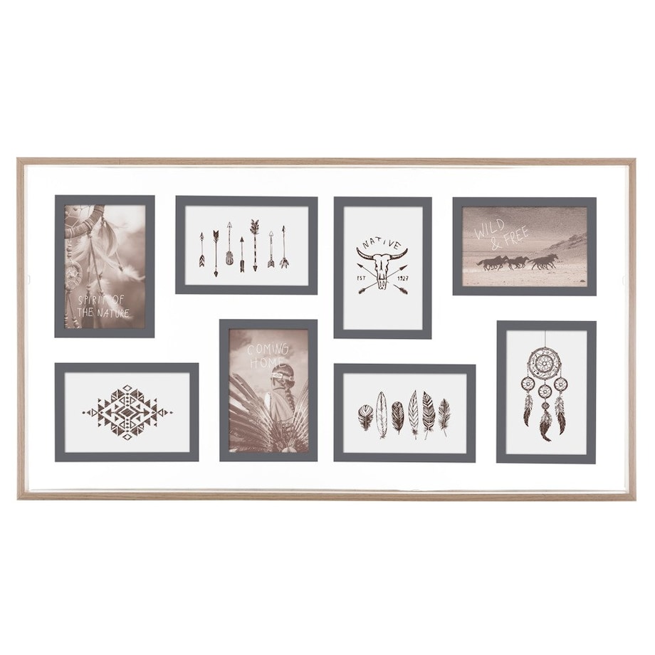 Multiramka na zdjęcia 10 x 15 cm, galeria w drewnianej oprawie