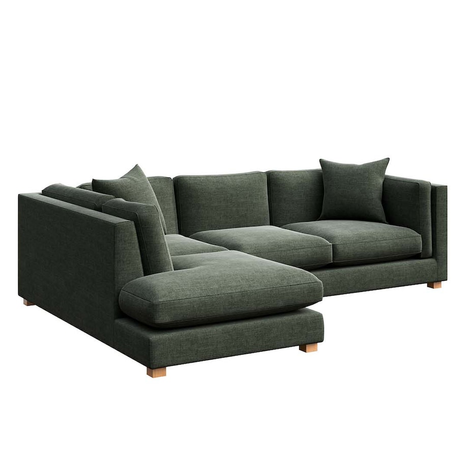 Pomo sofa narożna lewa Zielona