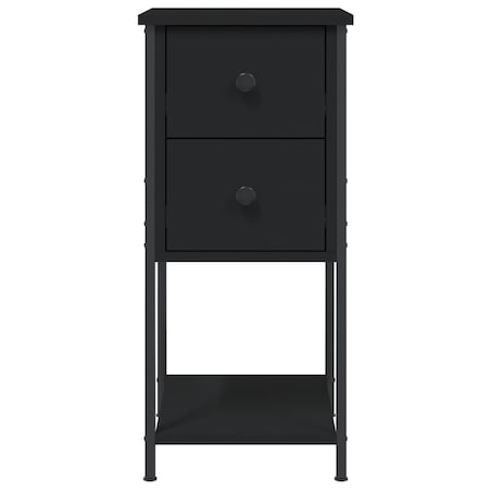 vidaXL Szafki nocne, 2 szt., czarne, 32x42x70 cm