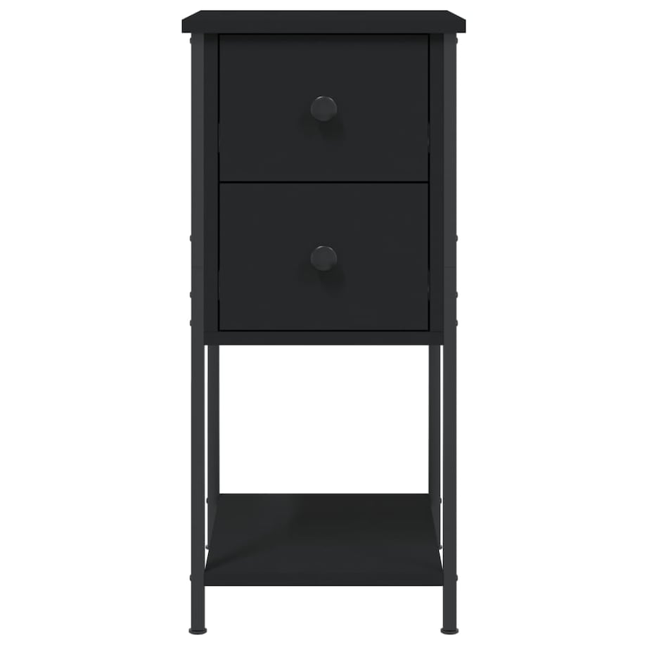 vidaXL Szafki nocne, 2 szt., czarne, 32x42x70 cm