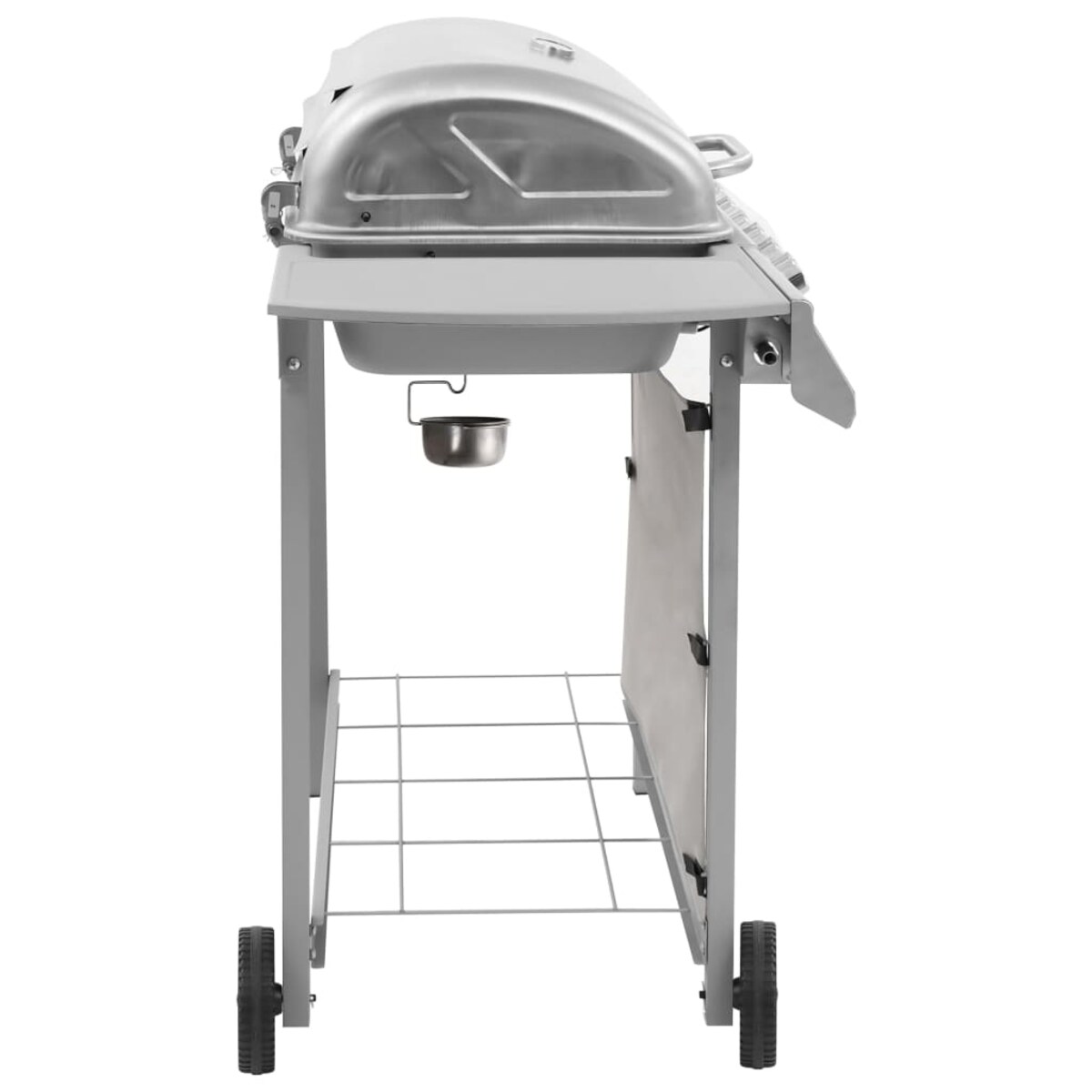 vidaXL Grill gazowy z 6 palnikami, srebrny