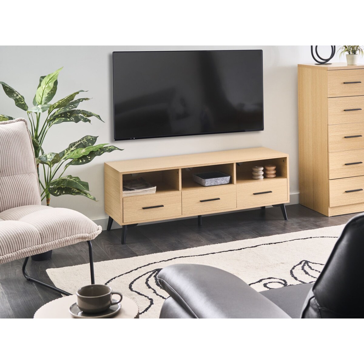 Szafka RTV KITIMAT Jasnobrązowy