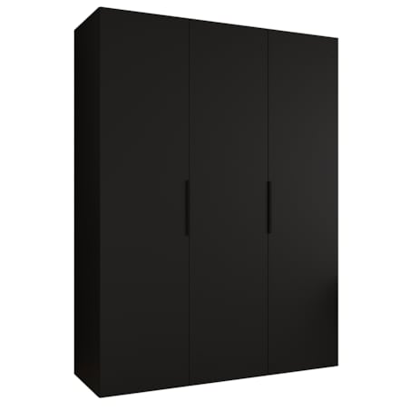 Szafa uchylna otwierana MARBELLA 1 150 wys. 202 cm Czarny + u. Czarny