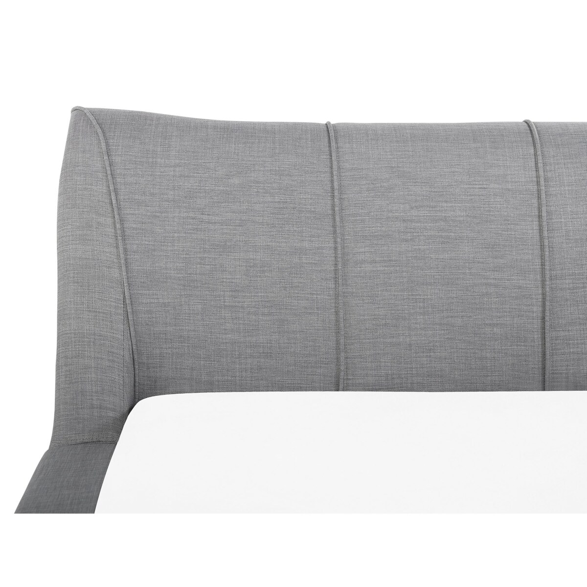 Łóżko wodne tapicerowane 140 x 200 cm szare NANTES