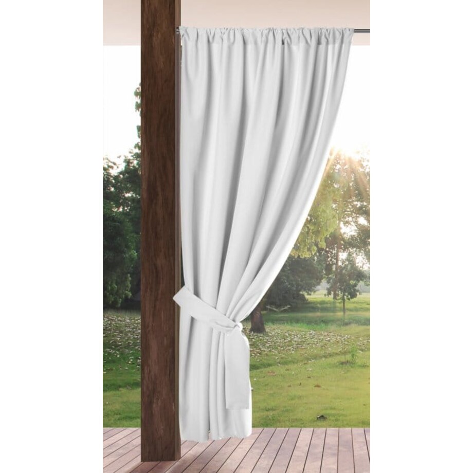 Zasłona Ogrodowa Tarasowa Taras Altana Balkon 155 x 200 Biała Wodoodporna