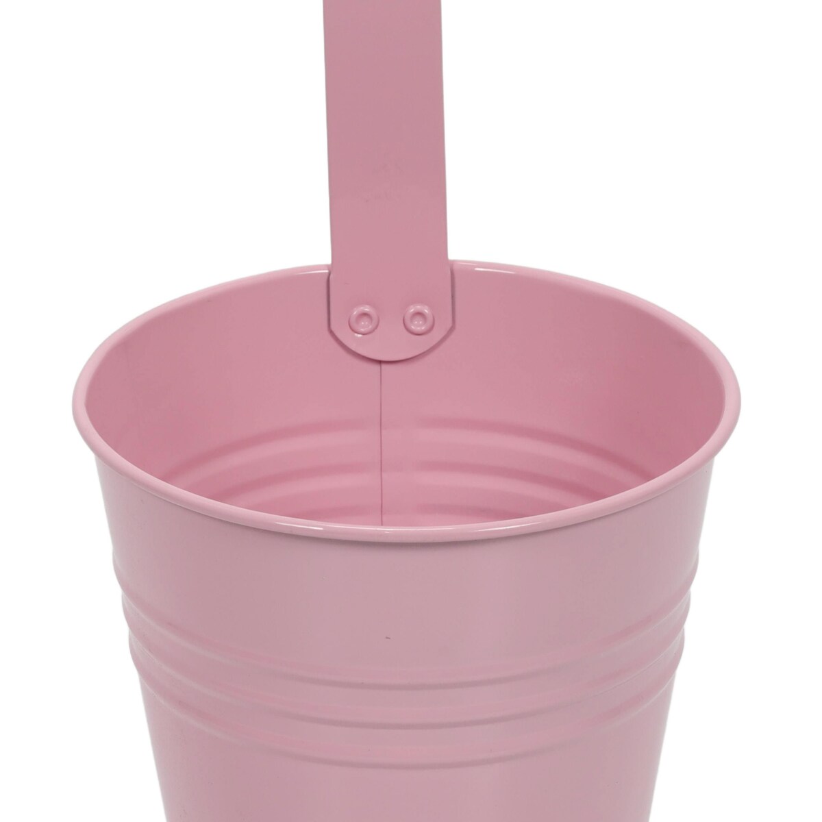 Cynkowa osłonka na doniczkę z hakiem, 13 x 13,5 cm