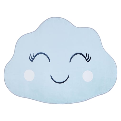 Dywan dziecięcy kształt chmury 90 x 120 cm niebieski CUMULUS