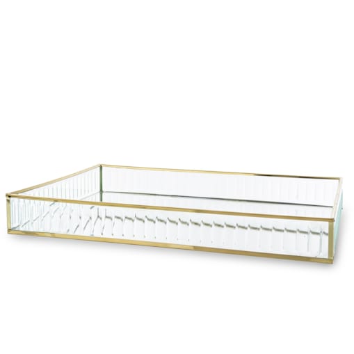 Taca dekoracyjna szklana 35 x25x4,5 cm VETRU prostokątna