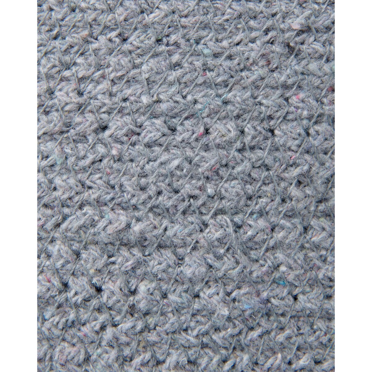 Zestaw 3 koszy bawełnianych szary z beżowym BASIMA