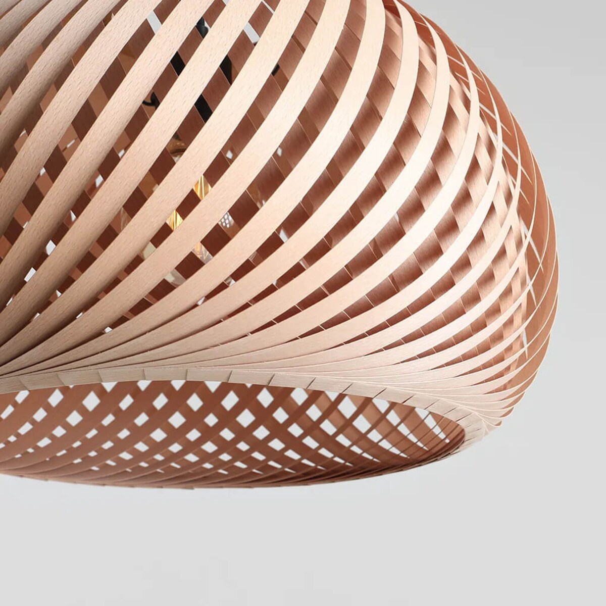 Lampa drewniana nad stół Nature 1123G_L Aldex wisząca naturalny