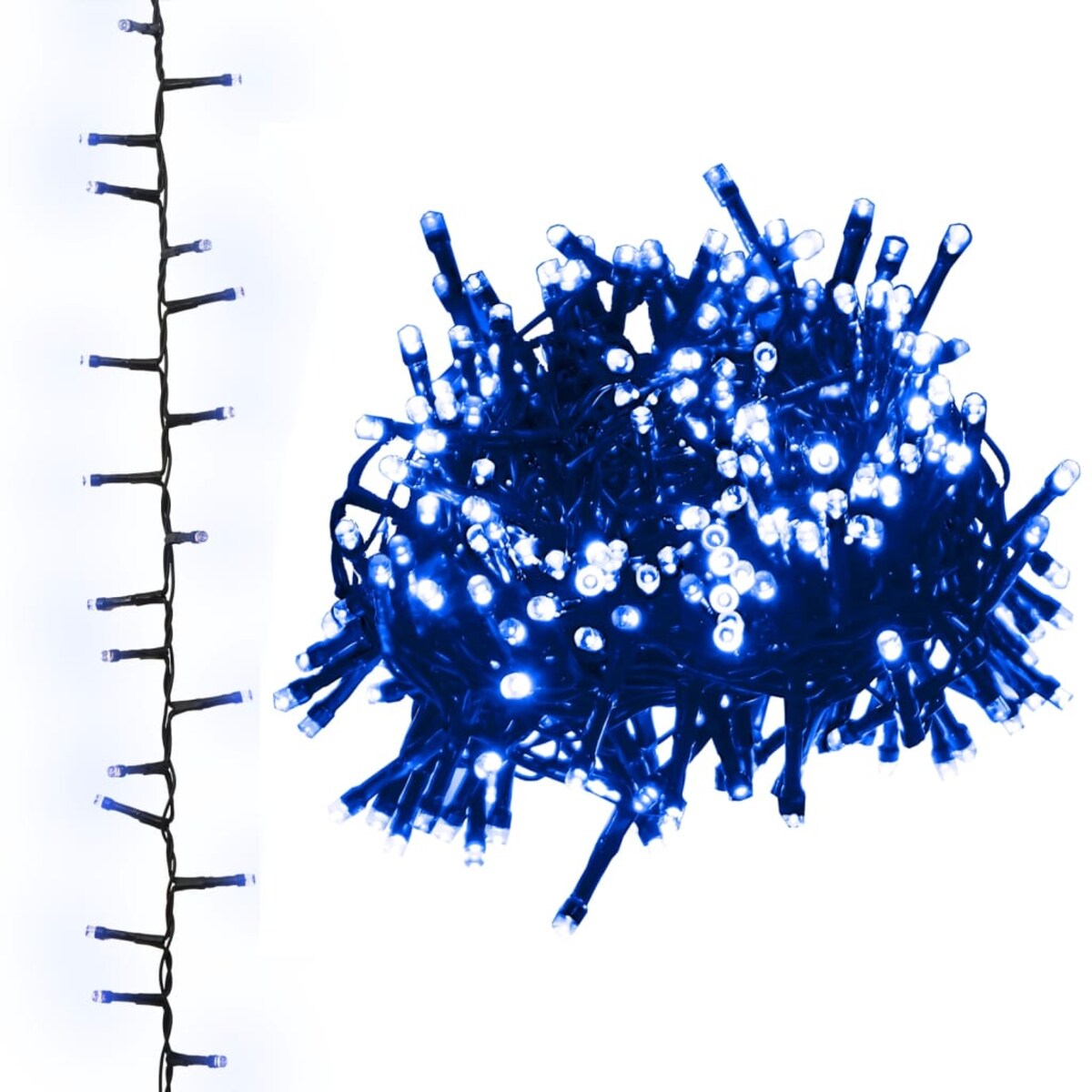 vidaXL Lampki LED, 3000 diod, gęsto rozmieszczone, niebieskie, 65 m