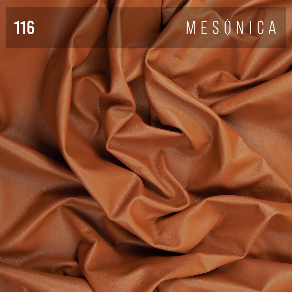 Sofa 3-osobowa Musso koniakowa z pikowanym siedziskiem