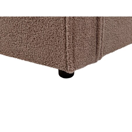 Łóżko boucle 160 x 200 cm brązowe LINARDS