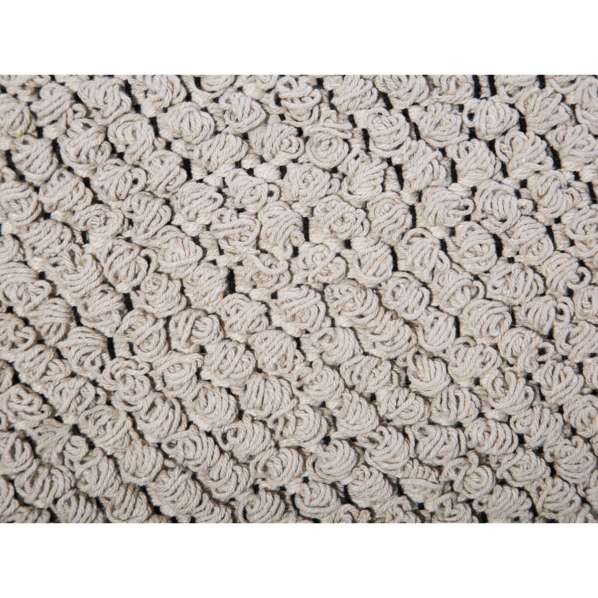 Puf ⌀ 44 cm beżowy NOIDA