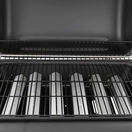 vidaXL Grill gazowy z 6 palnikami, czarny