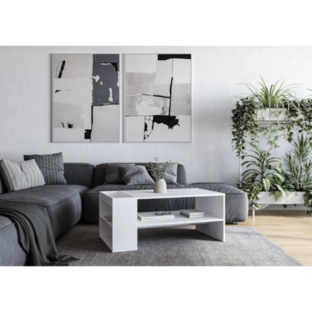 Ława MURCIA 100x55cm biała