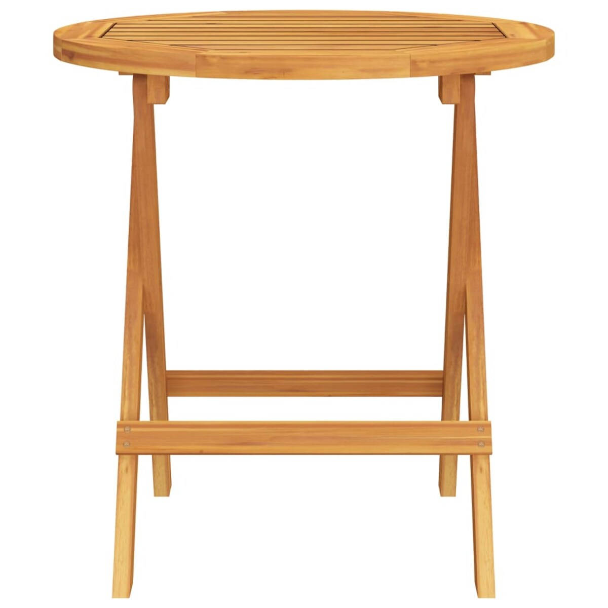 vidaXL Stolik bistro, Ø46x47 cm, lite drewno akacjowe