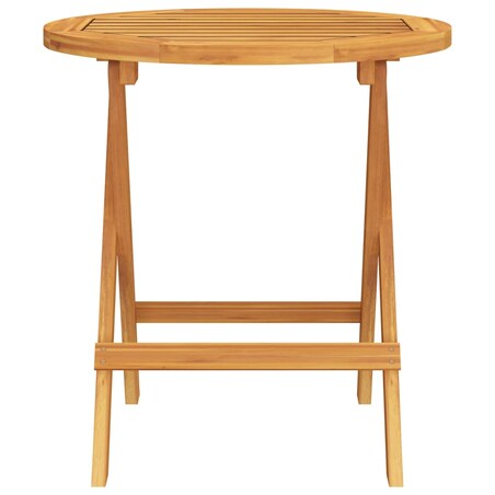 vidaXL Stolik bistro, Ø46x47 cm, lite drewno akacjowe