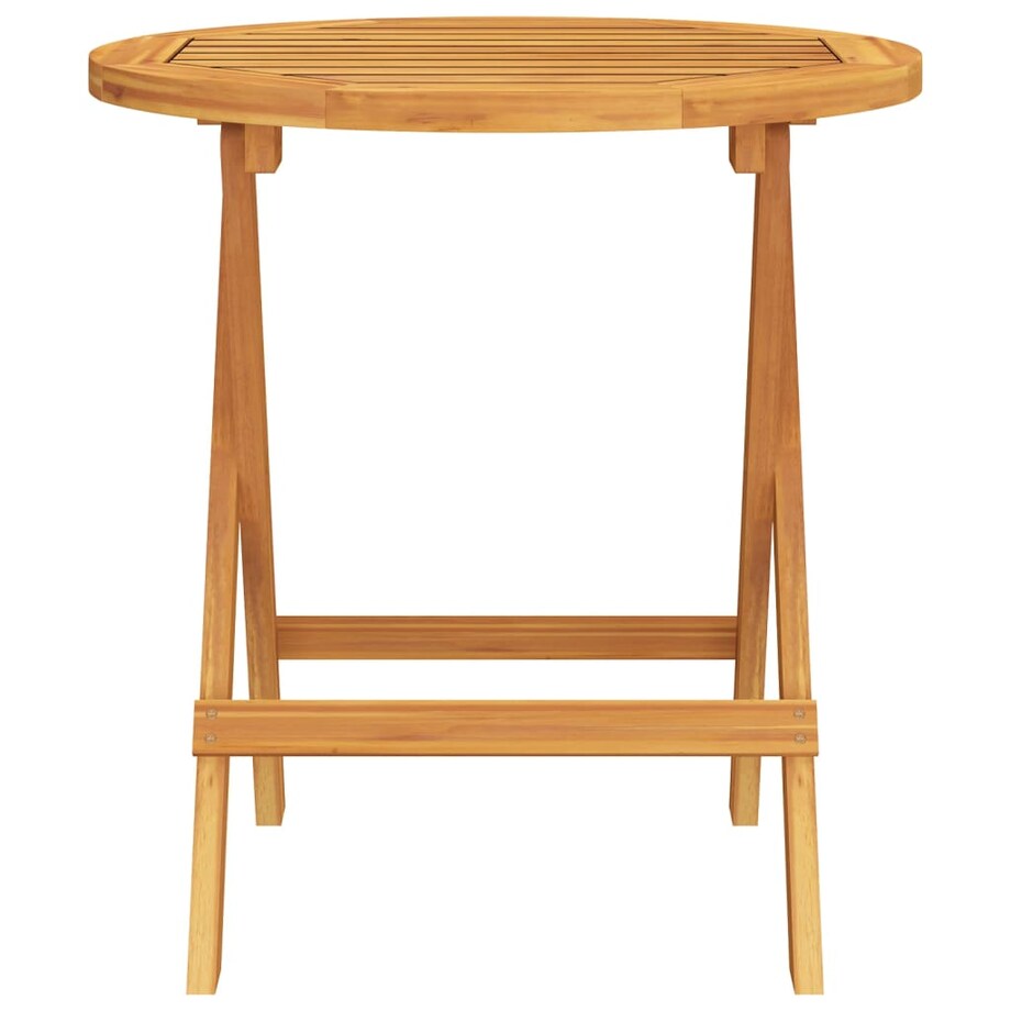 vidaXL Stolik bistro, Ø46x47 cm, lite drewno akacjowe