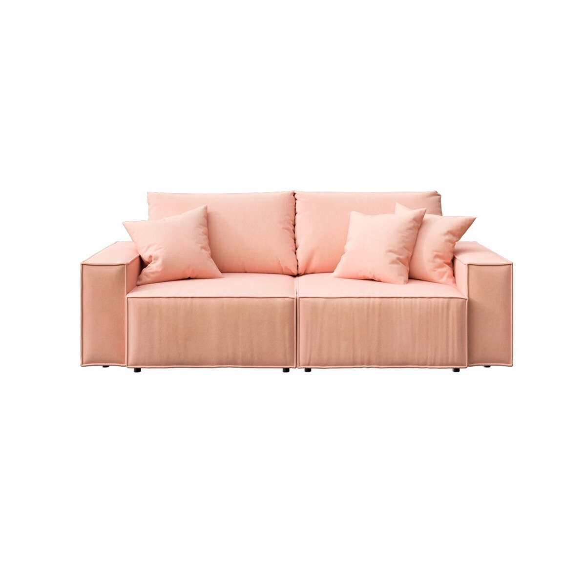 Melow 3-osobowa rozkładana sofa - brzoskwiniowa