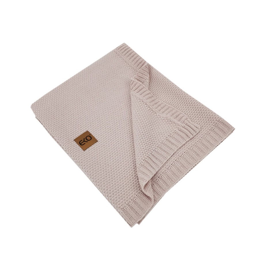 Kocyk bambusowy dla dziecka PUDROWY RÓŻ