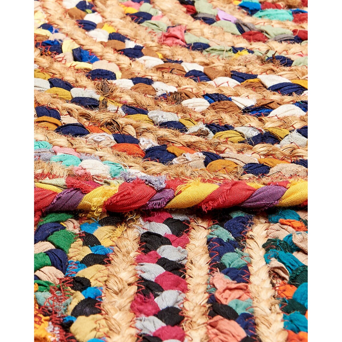 Dywan YENICE Kolorowy ø 140 cm Juta