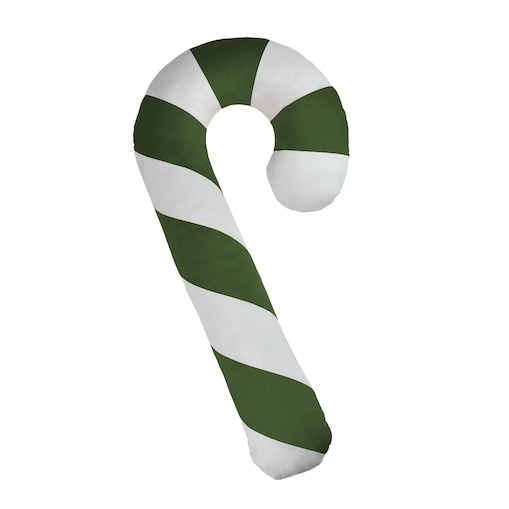 Poduszka XMAS wzór XM22 | Oliwkowa laska cukrowa XXL