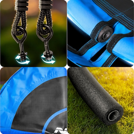 Huśtawka ogrodowa bocianie gniazdo 125 cm Neo-Sport Swingo niebieska