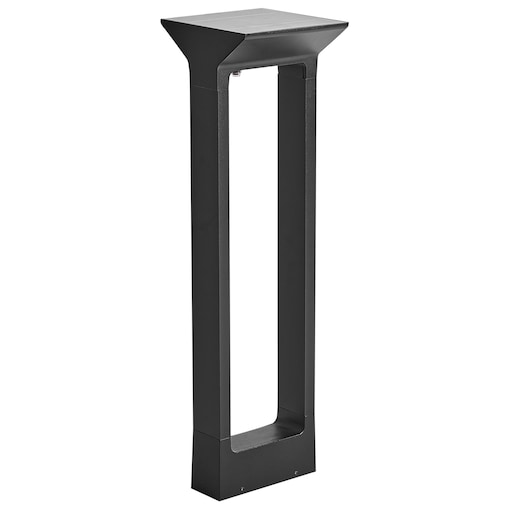 Lampa ogrodowa słupek solarna LED MALDEN Z czujnikiem ruchu Czarny