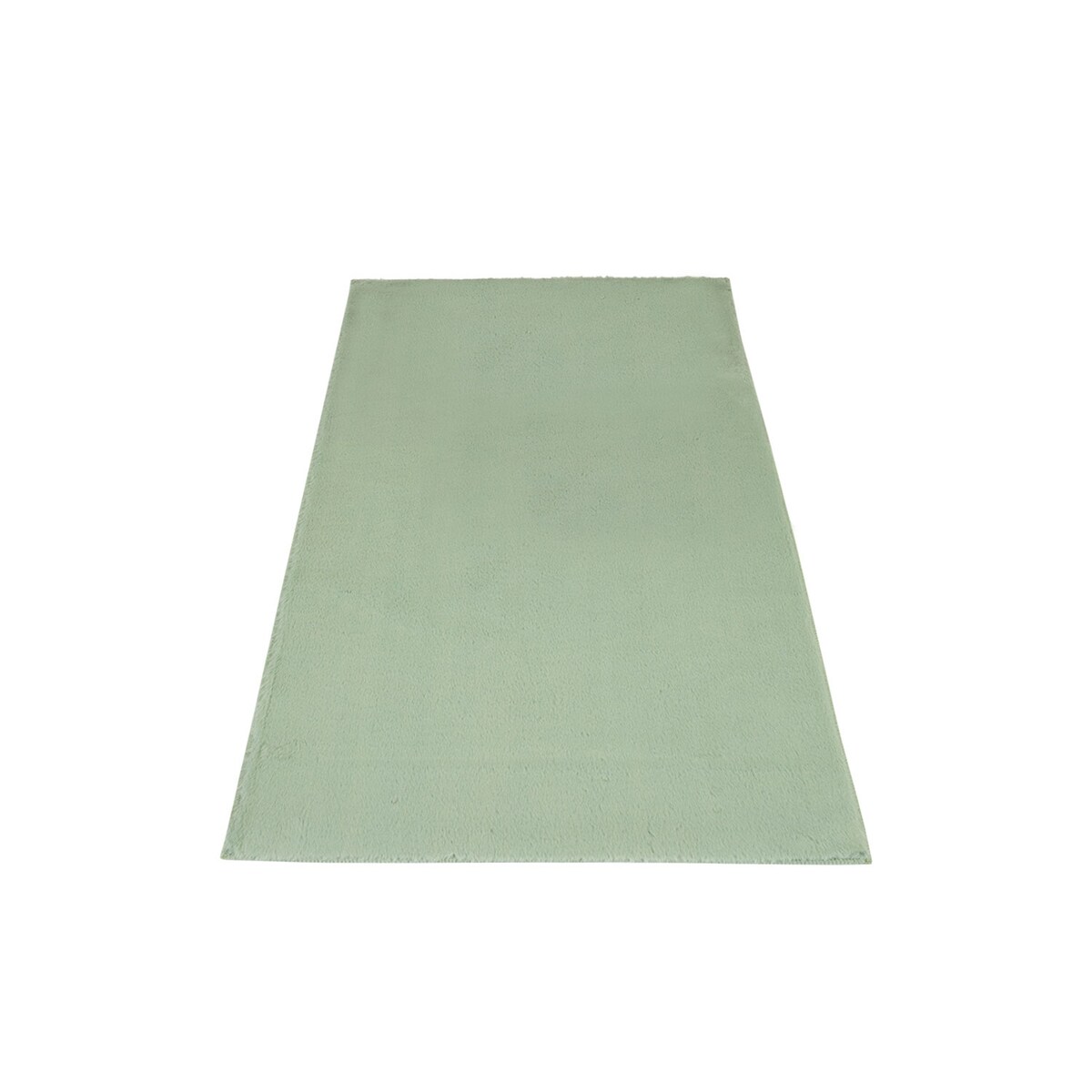 Dywanik łazienkowy Rabbit Zielony Futro Królika Topila Maty antypoślizgowy 120x170