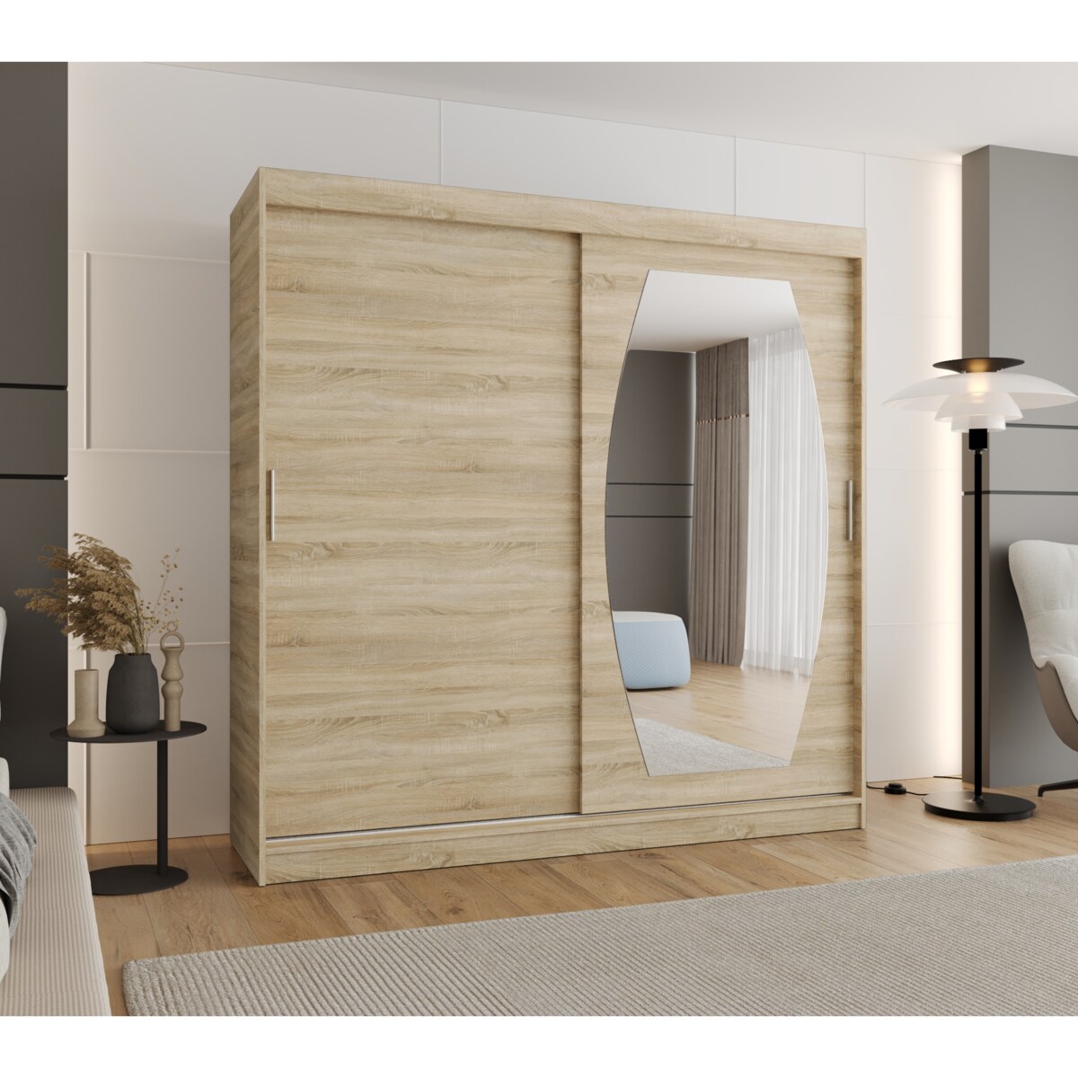 Szafa przesuwna ROSSA 200 sonoma