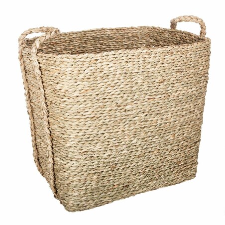 Zestaw trzech wysokich koszy dekoracyjnych z uchwytami, 3 rozmiary