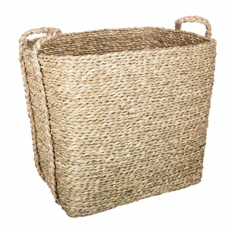 Zestaw trzech wysokich koszy dekoracyjnych z uchwytami, 3 rozmiary