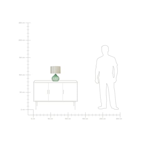 Lampa stołowa szklana zielona KEILA