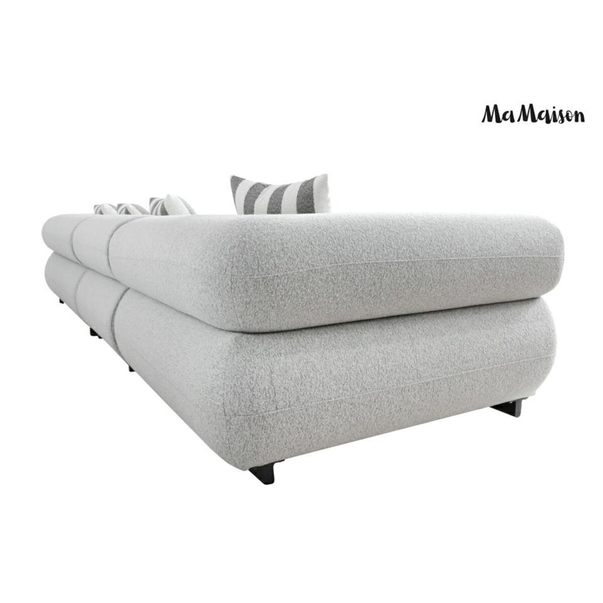 MaMaison sofa ogrodowa ALEXANDER szara (poduszki i pokrowiec w zestawie)